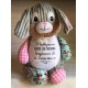 Cubby Harlequin Pink Bunny Cubbies