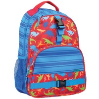 Red dino 1 school backpack