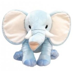 Éléphant bleu Buddy nouveau - peluche avec broderie personnalisée