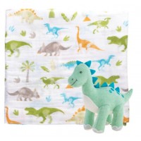 Blanket and stuffed Animal -  Dino - Stephen Joseph