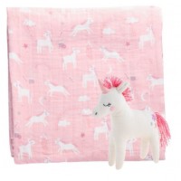 Blanket and stuffed Animal -  Unicorn - Stephen Joseph