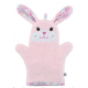 Ensemble bébé serviette et mitaine de bain lapin (sac cadeau en prime)