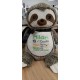 Sloth plush L-E  personnalized embroidery -  Animal stuffies