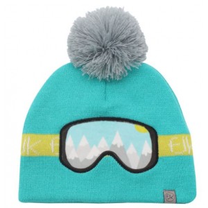 Knitted Toque Ski Goggles Turquoise Med/Lrg